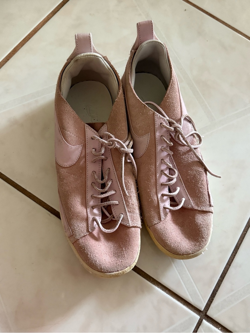 Nike Pink Suede Sneakers